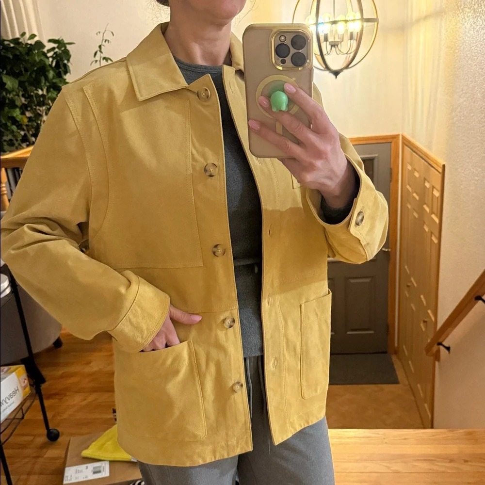 Zara 100% SUEDE LEATHER JACKET - Picture 6 of 6